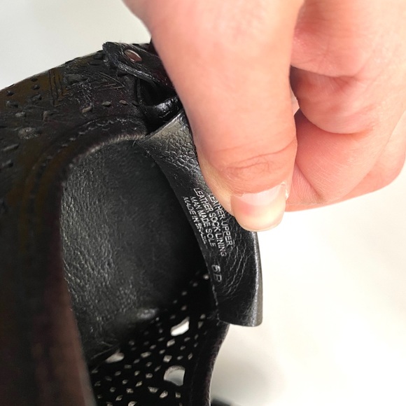 Vince Camuto Lazer Cut Leather Heels - Picture 6 of 6